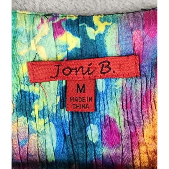 Joni B. Jacket Womens Medium Multicolored Open Front Long Sleeve Vintage Blazer - Picture 4 of 12